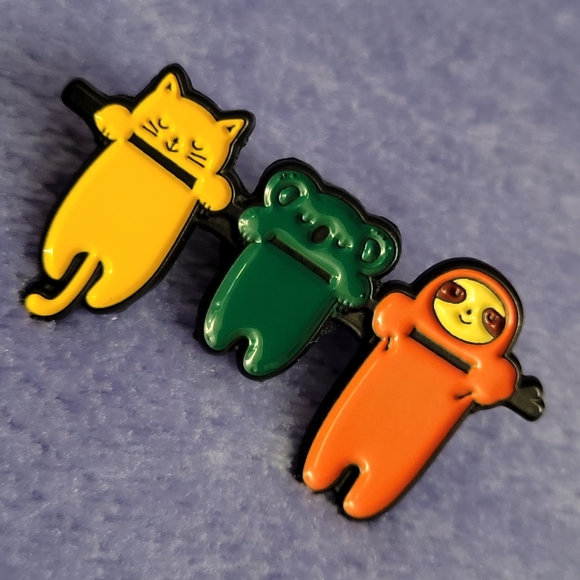 Cat, Koala, & Sloth Hangin With Friends Enamel Pin - Picture 6 of 12